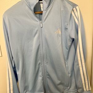 Adidas Sky Blue Jacket with Black Accents